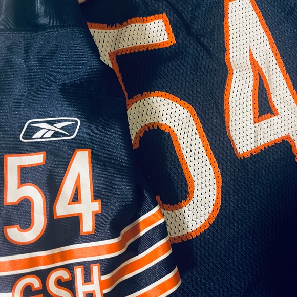 Vintage NFL equipment Reebok Chicago Bears Brian Urlacher jersey retired #54 - Picture 10 of 15